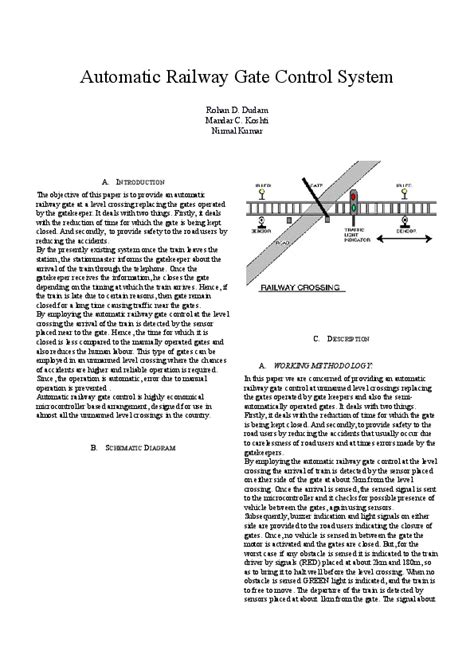 automatic railway gate control doc Kindle Editon