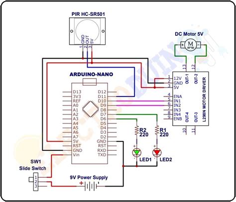 automatic sliding door circuit diagram PDF