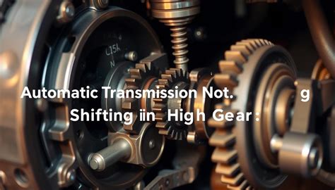 automatic transmission not downshifting Epub