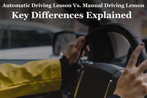 automatic vs manual driving lessons Epub