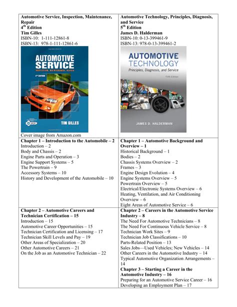 automotive service inspection maintenance repair 4th edition answer key Reader
