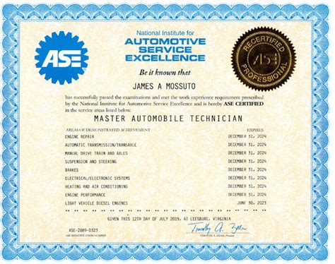 automotive technician certification test PDF