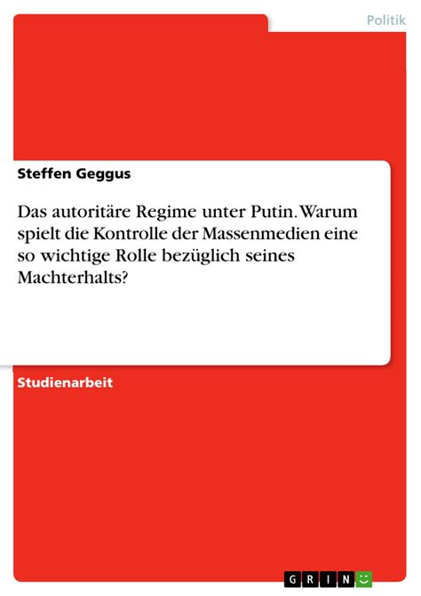 autorit?e kontrolle massenmedien bez?lich machterhalts Kindle Editon