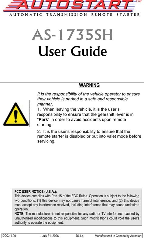 autostart 2501 user guide Epub