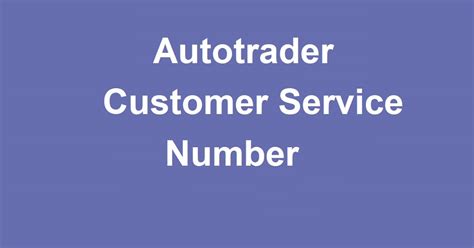 autotrader customer service number PDF