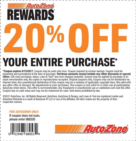 autozone promo codes Doc