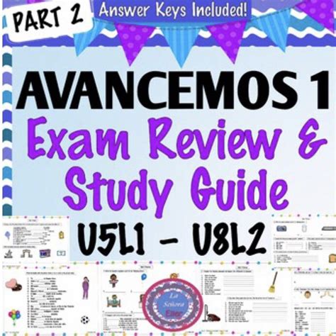 avancemos 1 final exam study guide PDF