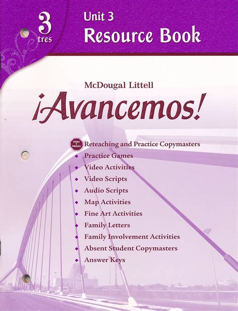 avancemos 3 unit resource book answers Kindle Editon