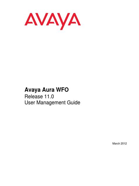 avaya wfo user guide PDF
