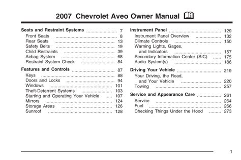 aveo 2007 manual pdf Kindle Editon