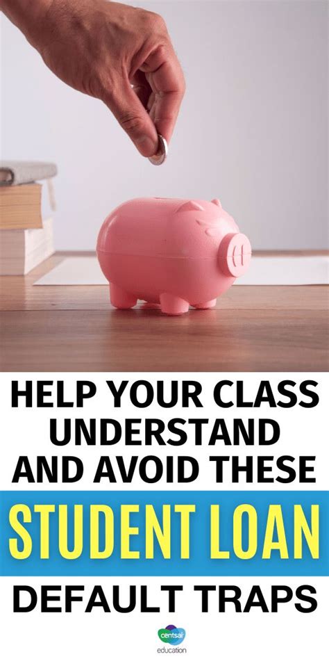 Infographic showing strategies to avoid private student loan default, such as communication and refinancing