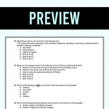 awakening ap multiple choice questions Kindle Editon