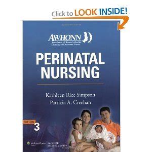 awhonns perinatal nursing co published with awhonn simpson awhonns perinatal nursing Kindle Editon