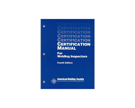 aws certification manual for welding inspectors Epub