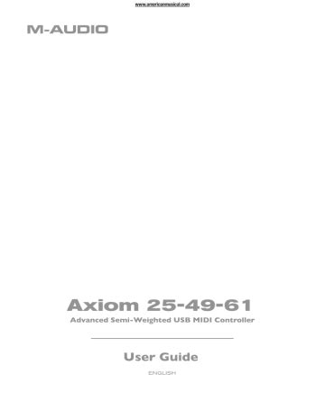axiom 61 user manual Doc