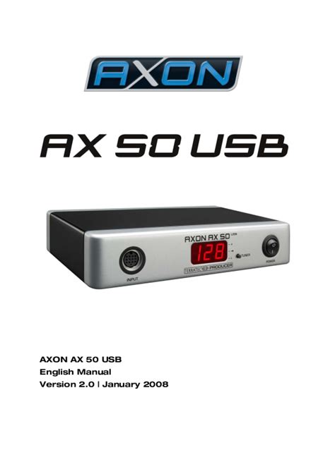 axon ax 50 manual pdf PDF