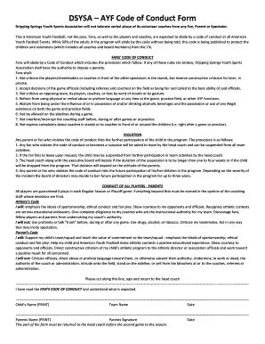 ayf coaches code of conduct Doc