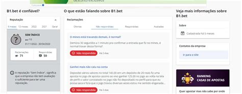 b1.bet Reclame Aqui: Abordando as Preocupações dos Clientes para Melhorar a Transparência e a Confiança