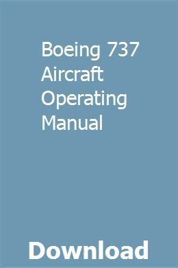 b737 aircraft operating manual free Reader