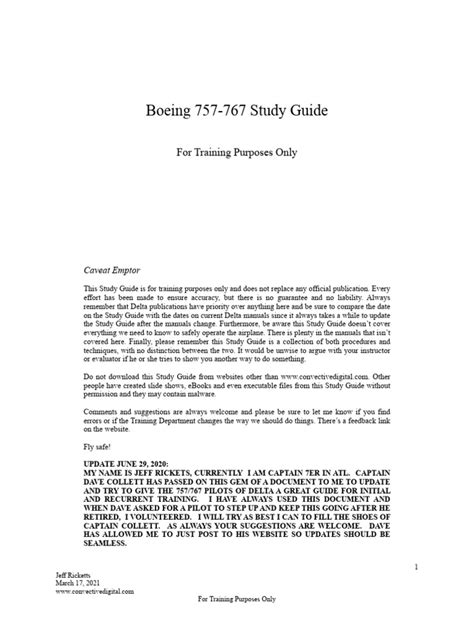 b757 767 quick study guide Epub