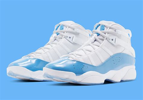 baby blue and white jordans