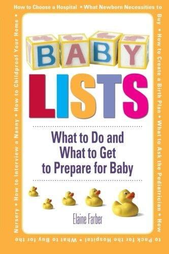 baby lists what to do and what to get to prepare for baby PDF