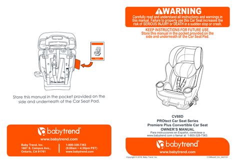 baby trend car seat manual cs1108 Kindle Editon