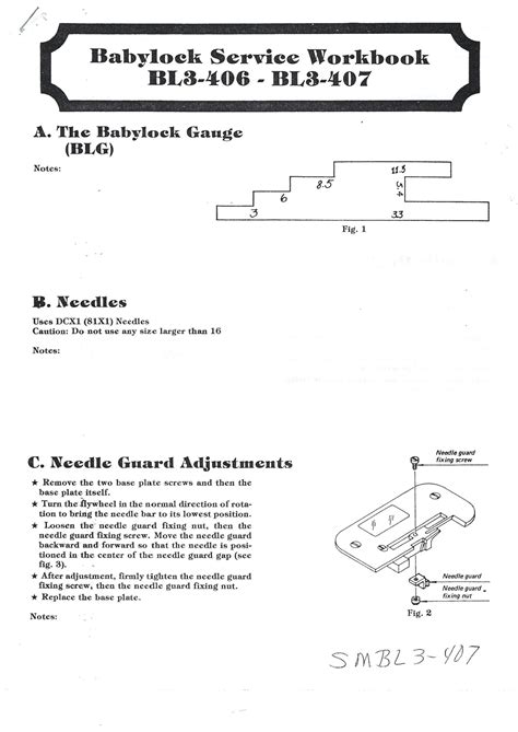 babylock bl3 407 service manual Reader