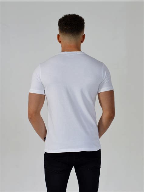 back of white t shirt