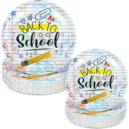 back to school plates