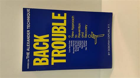 back trouble a new approach to prevention and recovery Kindle Editon