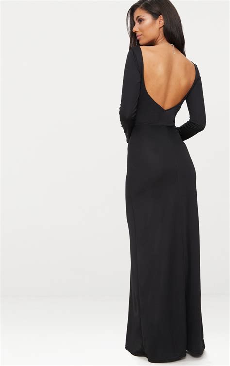 backless dresses long sleeve