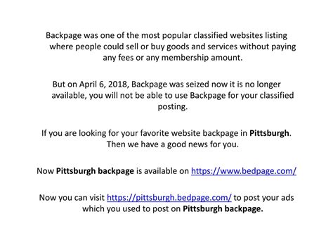 backpage of pittsburgh PDF