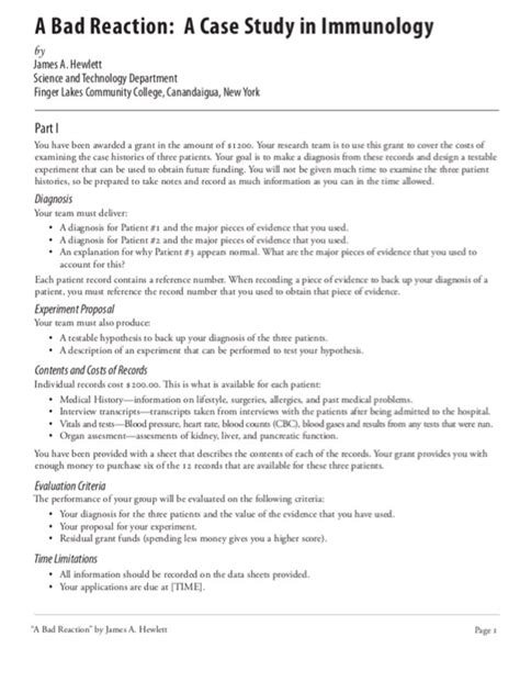 bad reaction case study answers PDF