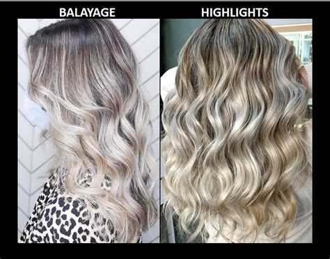 balayage vs highlight