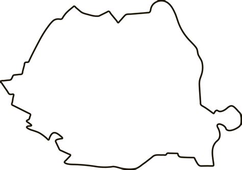 balck a nd white image of romania map