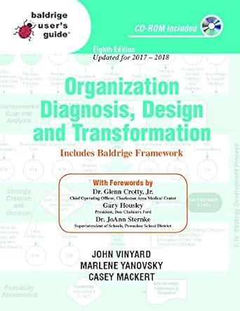 baldrige users guide organization diagnosis design and transformation baldrige users guides Reader