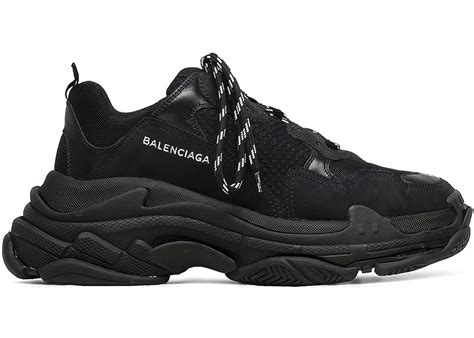 balenciaga shoes all black