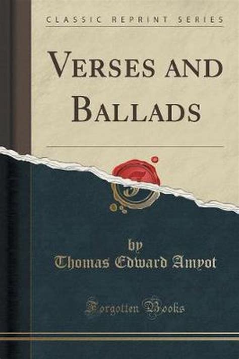 ballad burgundy verses classic reprint PDF