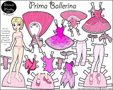 ballerina paper doll PDF