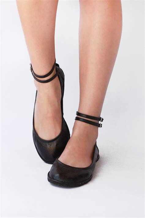 ballet flats with a strap