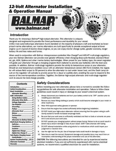 balmar alternator wiring with indicator lamp Epub