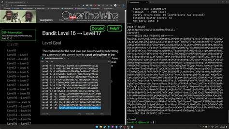 Bandit 16 Walkthrough