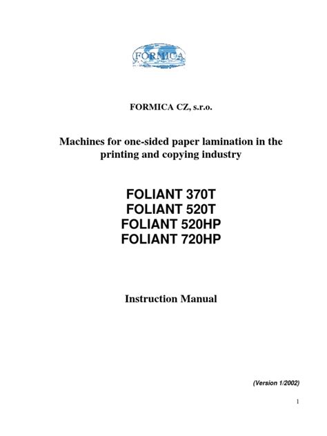 banner american foliant 520hp owners manual Kindle Editon