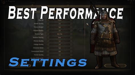 bannerlord single player performance setting for computer