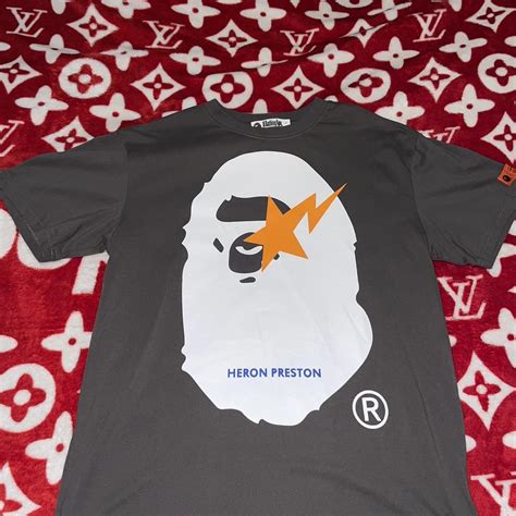 bape grey t shirt