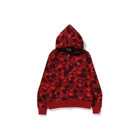 bape red camo sweatshirt