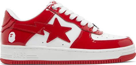 bape shoes red