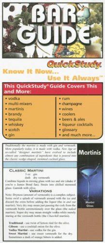bar guide laminated chart Doc