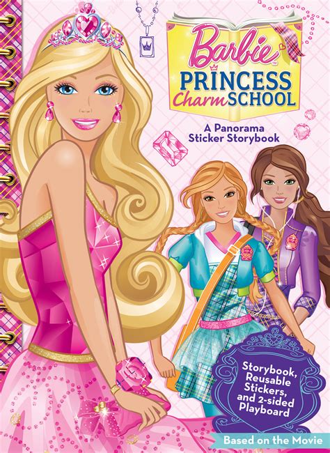 barbietm princess charm school panorama sticker storybook PDF